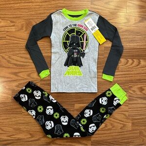 2pc Star Wars Darth Vader Size 8 Long Sleeve Pajamas 100% Cotton Dark Side NWT!